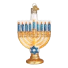 Old World Christmas Menorah Glass Ornament 2 Old World Christmas Menorah Glass Ornament