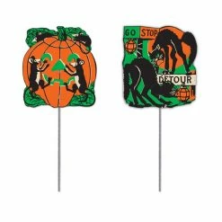 Beistle Mini Cats & Rats Halloween Signs Beistle Vintage Halloween