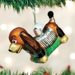 Old World Christmas Toy Coil Dog Ornament 7 Old World Christmas Toy Coil Dog Ornament