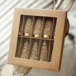 Bethany Lowe Peaceful Mini Bottle Brush Trees