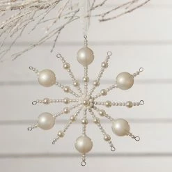 Bethany Lowe New! Pearl Starburst Ornament