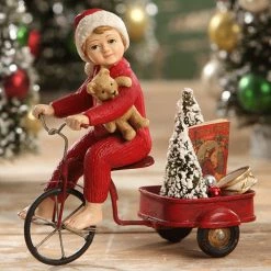 Bethany Lowe Peddling Charlie With Wagon New!