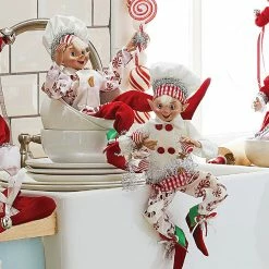 Raz Peppermint Candy Elves