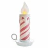 TheHolidayBarn.com Large Peppermint Swirl Candle, 17.5"