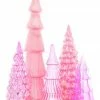 Cody Foster New! Pink Candy Glass Trees, Large