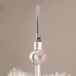 Bethany Lowe Pink Indent Tree Topper, Small