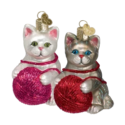 Old World Christmas Playful Kitten With Yarn Ball Ornaments 8 Old World Christmas Playful Kitten With Yarn Ball Ornaments
