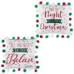Raz Pom Pom Christmas Pillows