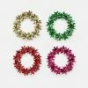 One Hundred 80 Degrees Retro Foil Poinsettia Wreath