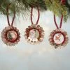 Bethany Lowe Retro Jello Mold Ornaments With Christmas Images