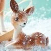 Raz New! Retro Resting Deer Ornament
