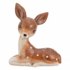 Raz Retro Resting Deer Figurine