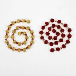 One Hundred 80 Degrees Retro Tinsel Pom Pom Garland