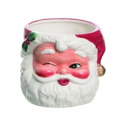 Transpac Retro Winking Santa Container