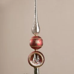 Bethany Lowe New! Santa In His Sleigh Indent Tree Topper