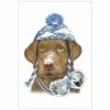 Mary Lake-Thompson Kitchen Snow Buddy Chocolate Lab Flour Sack Towel