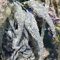 TheHolidayBarn Sales Shop 30 Winward New! Snowy Okra Picks, Pastel Blue