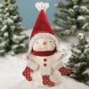 Bethany Lowe Stocking Snowman Figurine New! 1 Bethany Lowe Stocking Snowman Figurine New!
