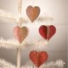 Bethany Lowe Sweet Heart Glitter And Foil Ornaments 2 Bethany Lowe Sweet Heart Glitter And Foil Ornaments
