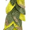 TheHolidayBarn.com New! Flocked Leaf Garland, Variegated Green