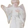 ShiShi Victorian Christmas Heaven's Little Angel Ornament, Decoupage On Metal