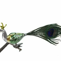 Nostalgie Christbaumschmuck Vintage Patina Regal Peacock Ornament Clip Christmas