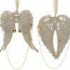 Kurt Adler Christmas Vintage Glamour Angel Wings Ornaments