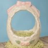 Bethany Lowe New! Vintage Inspired Easter Basket, Paper Mache