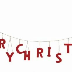 Creative Co-Op Whimsical Merry Christmas Garland
