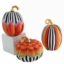 Katherine's Collection Whimsy Patterned Pumpkins
