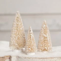 Bethany Lowe Winter Bottle Brush Trees New!